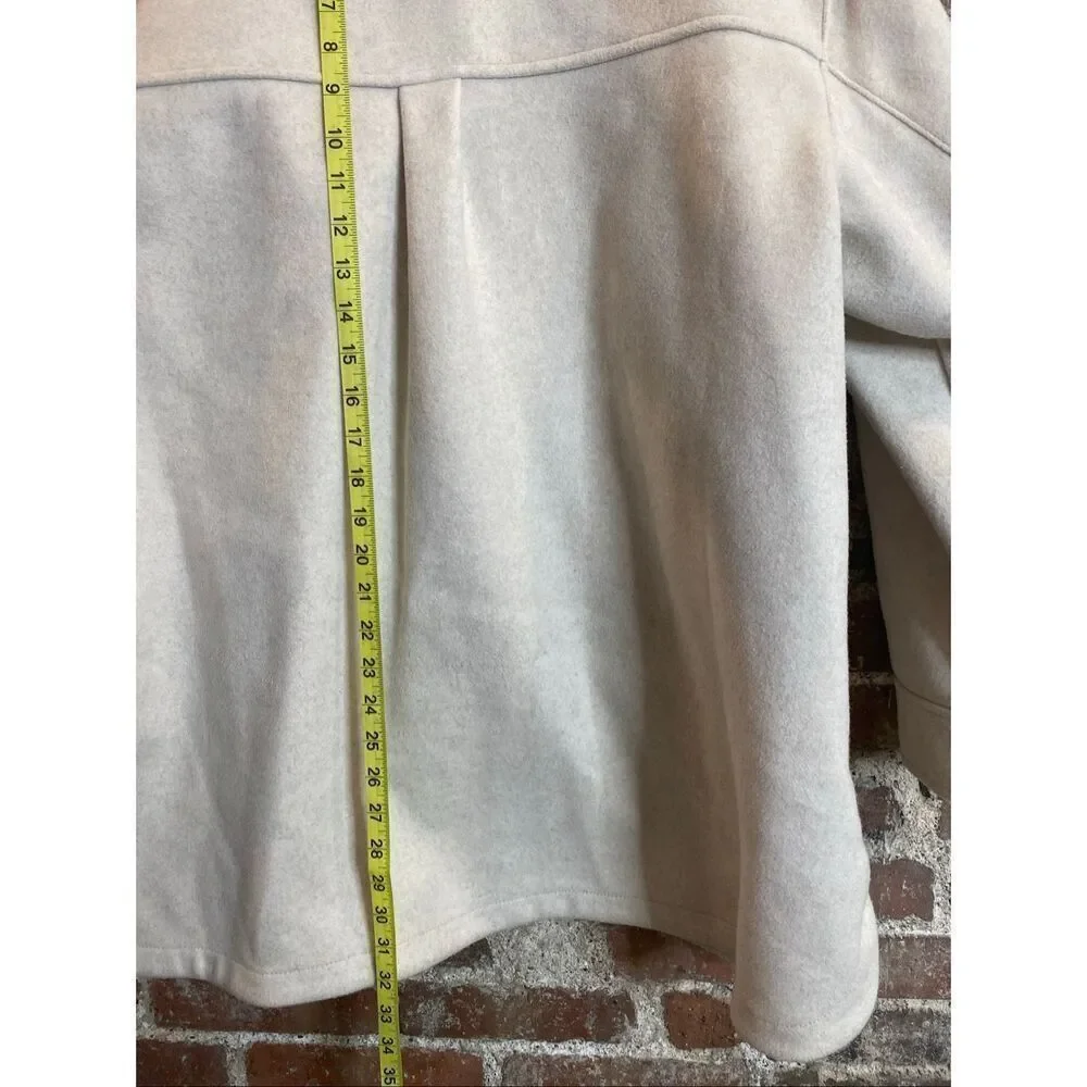 OLD NAVY • Oatmeal Cream Beige Flannel Shacket • Ladies XL Petite